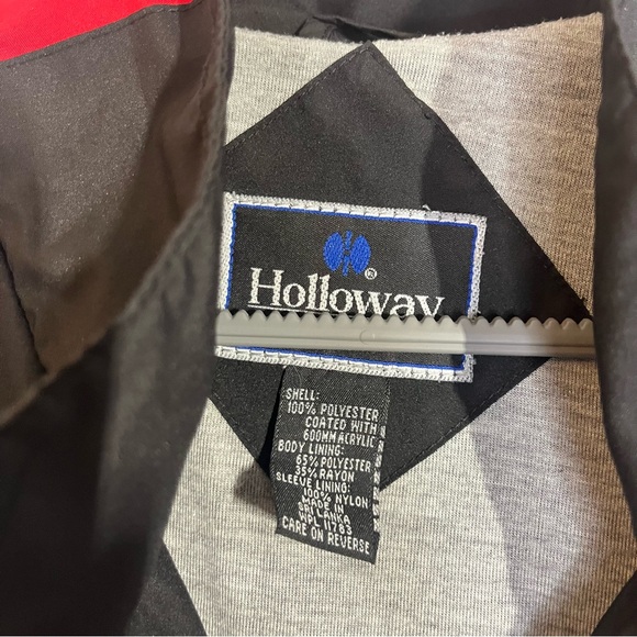 Holloway Northwest Nazarene University NNU Full Zip Windbreaker Jacket Black Red - Picture 4 of 12